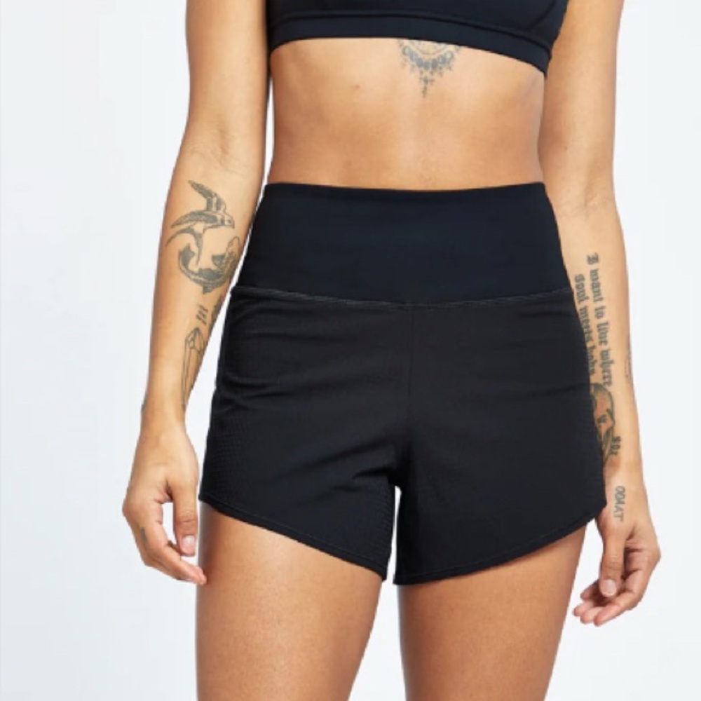 Oiselle High Rise Roga Shorts Size 4